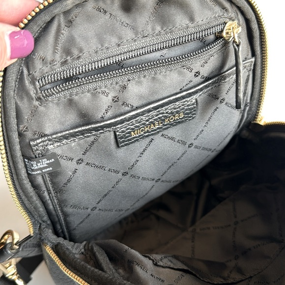 Michael Kors Erin Small Convertible Black Leather Backpack - Picture 6 of 13